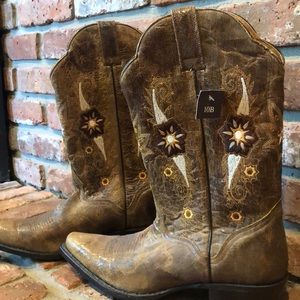 JB Dillon authentic leather cowboy boots